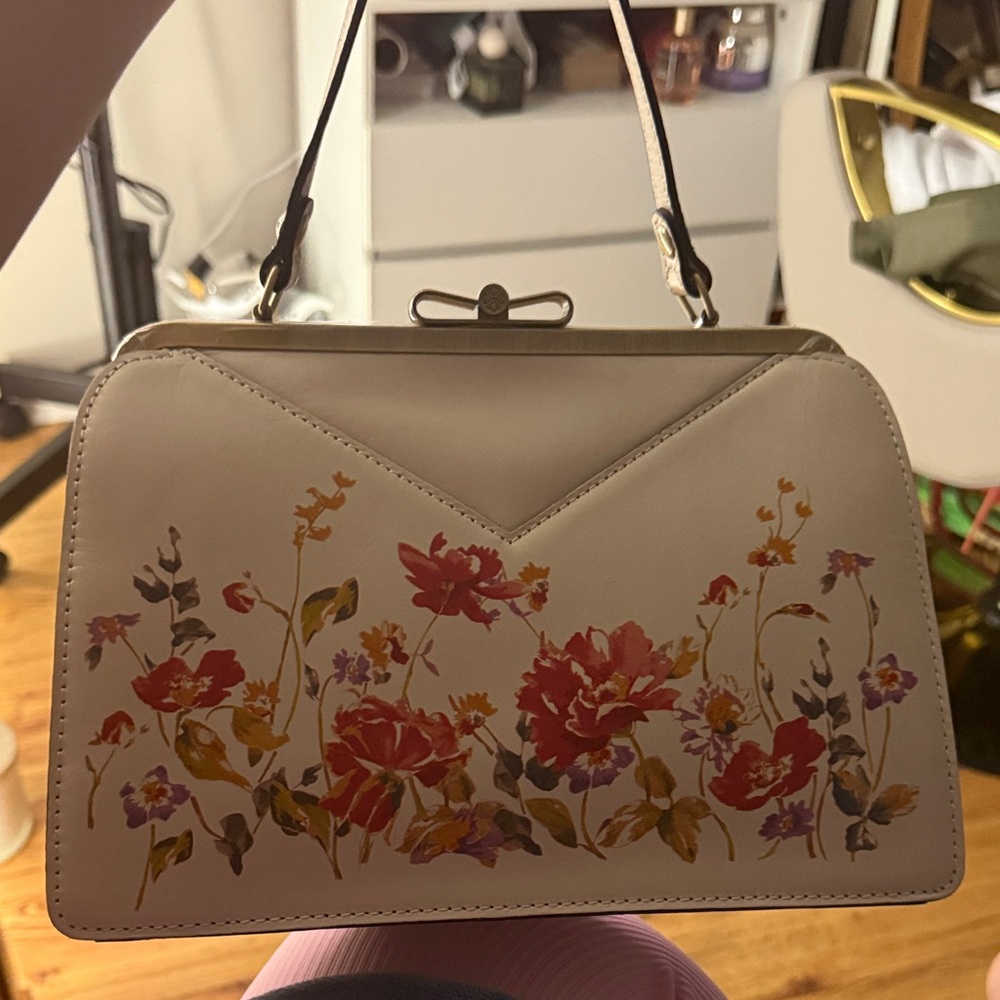 Floral White Handbag